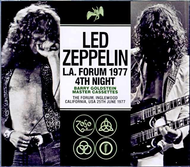 Led Zeppelin レッド・ツェッペリン/CA,USA 6.25.1977 Barry Goldstein Master Cassettes