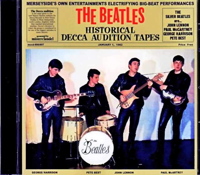 Beatles ビートルズ/デッカ・オーディション・テープス England,UK 1962 Multi-band Remaster & more Versions