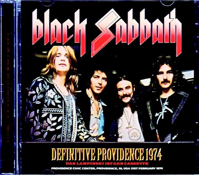 Black Sabbath ブラック・サバス/RI,USA 1974 Complete Dan Lampinski 1st Gen Cassette Edition