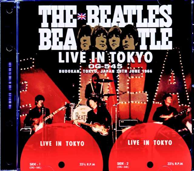 Beatles ビートルズ/Tokyo,Japan 6.30.1966 Original Japanese LP OG-545 Edition