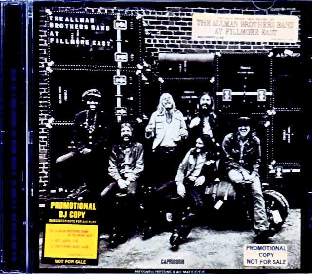 Allman Brothers Band オールマン・ブラザーズ・バンド/At Fillmore East US Original Genuine First Pressing Promo DJ Copy Edition
