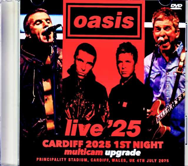 Oasis オアシス/England,UK 07.04.2025 Multi-Cam Edition Jewel Version