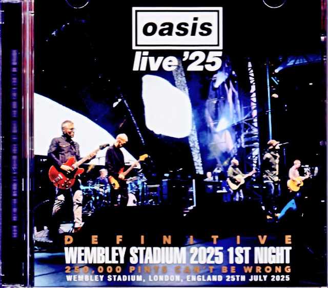 Oasis オアシス/London,UK 07.25.2025 Complete Remaster and Matrix of Stereo Recordings