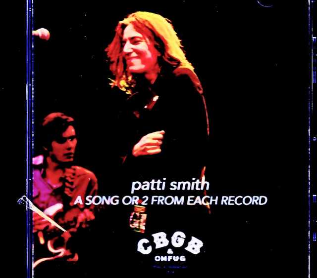 Patti Smith パティ・スミス/NY,USA 10.19.998 Complete