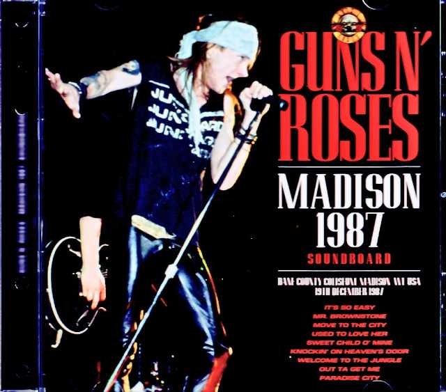Guns N' Roses ガンズ・アンド・ローゼス/WI,USA 12.19.1987 Complete Soundboard Edition