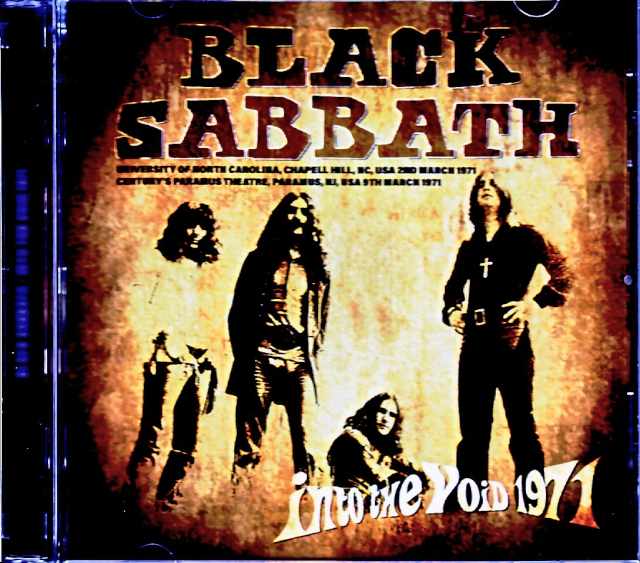 Black Sabbath ブラック・サバス/NC,USA 03.02.1971 & more