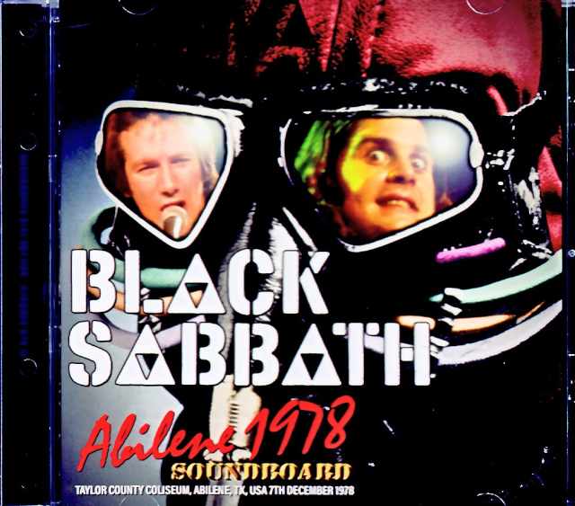 Black Sabbath ブラック・サバス/TX,USA 12.07.1978 & more Soundboard Edition