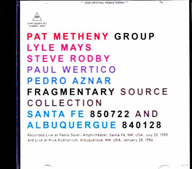Pat Metheny Group Lyle Mays パット・メセニー ライル・メイズ/NM,USA 01.22.1985 & more