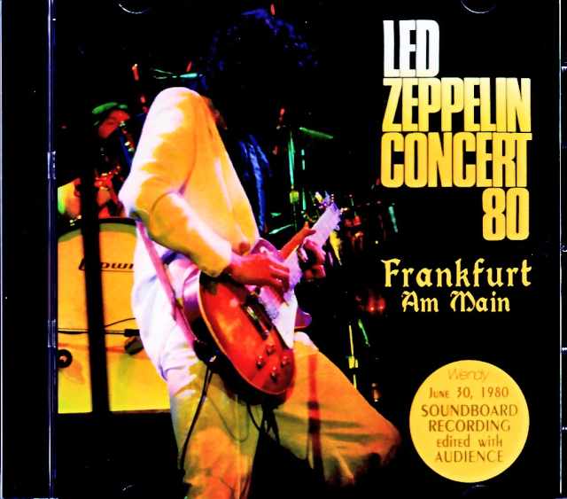 Led Zeppelin レッド・ツェッペリン/フランクフルト公演 1980年・完全版 Germany 1980 Complete Soundboard Edition & more