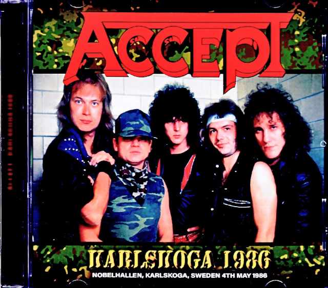 Accept アクセプト/Sweden 05.04.1986 Complete
