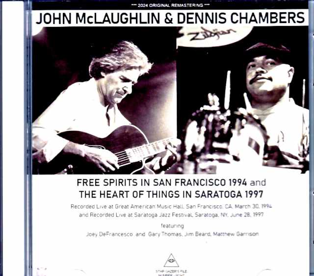 John McLaughlin Dennis Chambers ジョン・マクラフリン デニス・チェンバース/CA,USA1994 & more