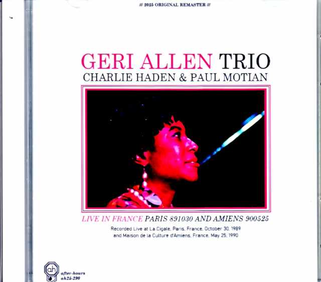 Geri Allen Trio Charlie Haden,Paul Motian ジェリ・アレン チャーリー・ヘイデン/France 1989 & more Soundboard Edition