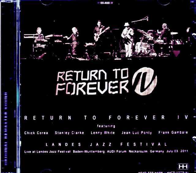 Return to Forever IV Jean Luc Ponty リターン・トゥ・フォーエヴァー ジャン・リュック・ポンティ/Germany 07.03.2011