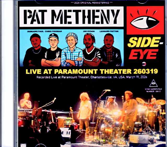 Pat Metheny Side-Eye III パット・メセニー/VA,USA 03.19.2026