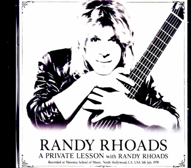Randy Rhoads ランディ・ローズ/ランディの音楽教室での個人授業 Private Lesson at School of Music CA.USA 1978