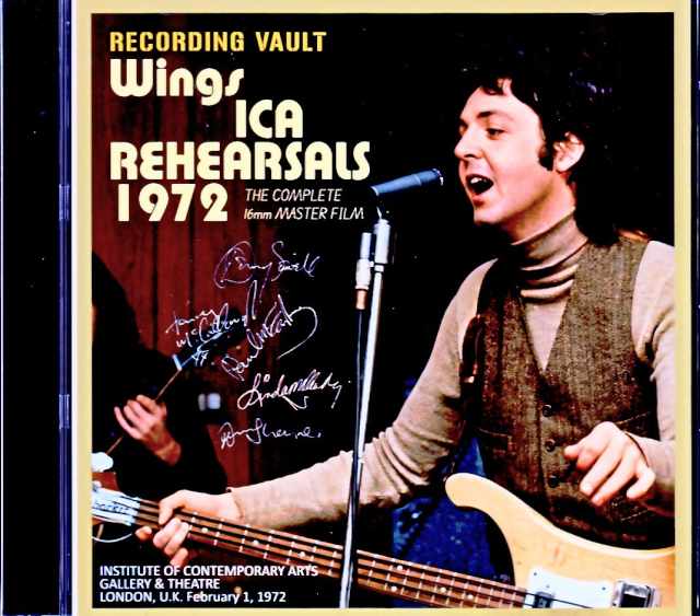Paul McCartney Wings ポール・マッカートニー ウイングス/ICA・リハーサル London,UK 02.01.1972 Complete & more