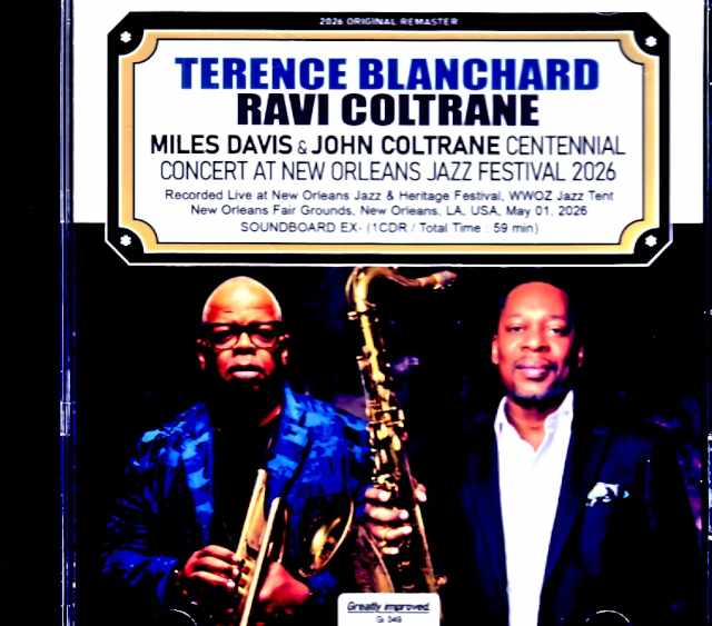 Terence Blanchard Ravi Coltrane テレンス・ブランチャード ラヴィ・コルトレーン/LA,USA 05.01.2026 Soundboard Edition
