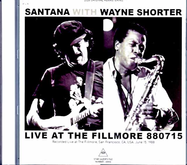 Santana Wayne shorter サンタナ ウェイン・ショーター/CA,USA 06.15.1988 Complete Soundboard Edition