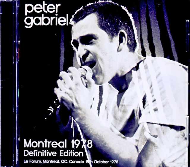 Peter Gabriel ピーター・ガブリエル/Canada 10.15.1978 Complete Soundboard Edition