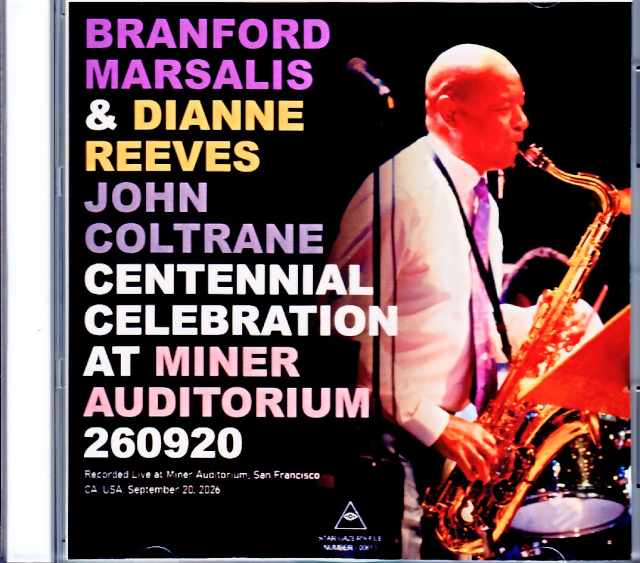 Branford Marsalis Dianne Reeves ブランフォード・マルサリス ダイアン・リーヴス/CA,USA 09.20.2026 Complerte Remastered