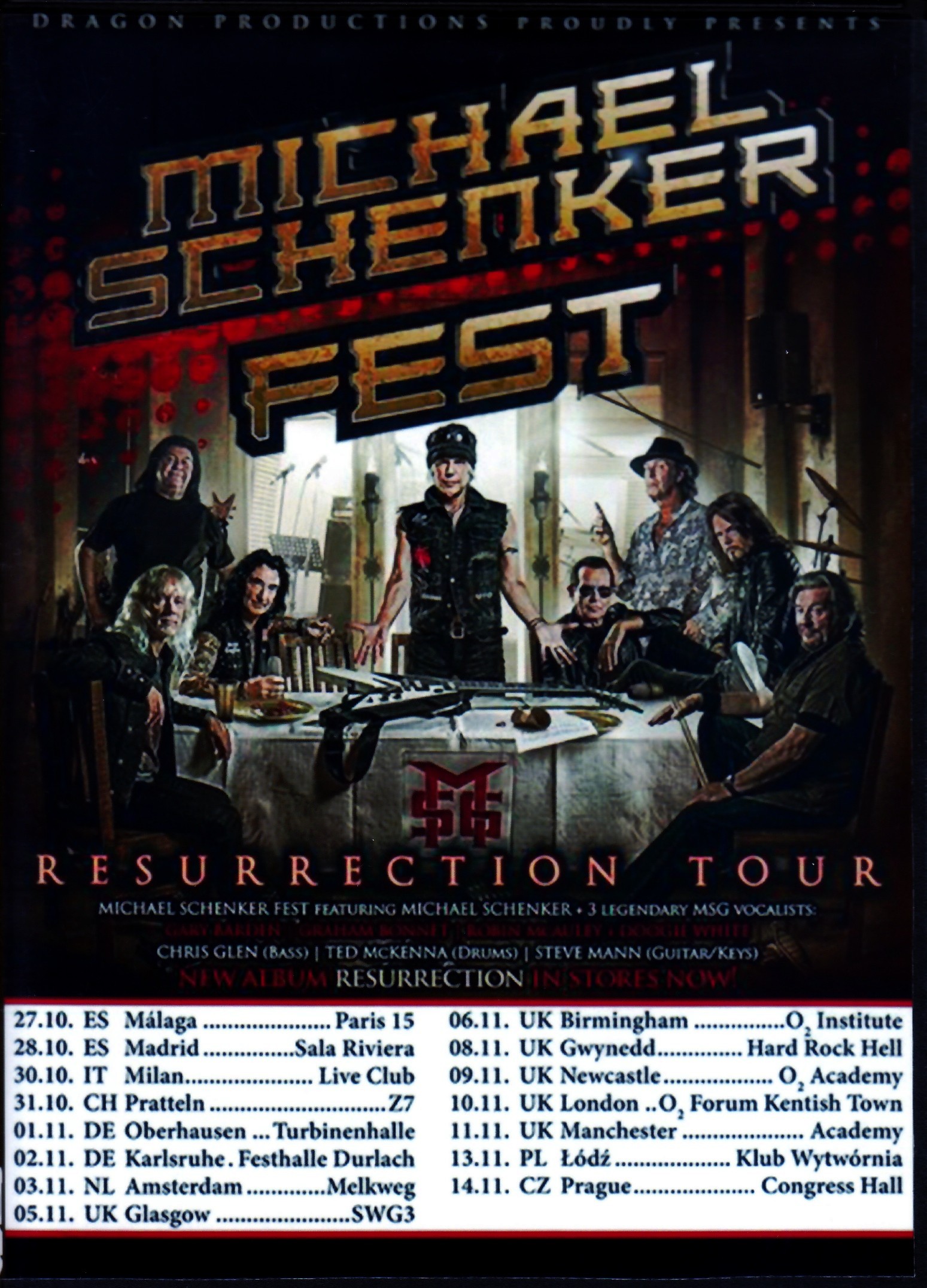 Michael Schenker Fest マイケル・シェンカー/Europe Tour Collection 2018