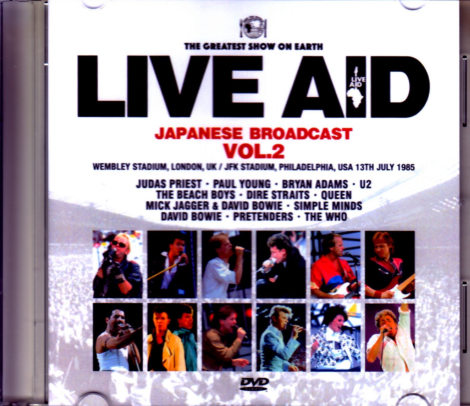 Varuous Artists Paul Young,Bryan Adams,U2,David Bowie,Queen,The Who/PA,USA 1985 Japanese Broadcast Ver. Vol.2