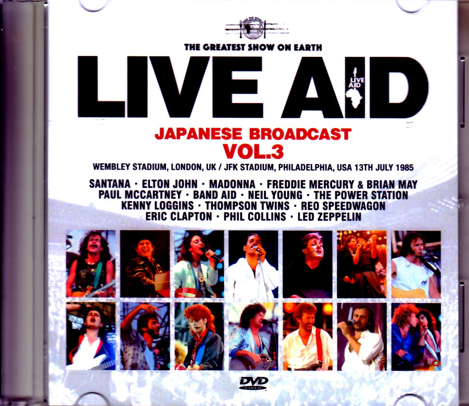Varuous Artists Santana,Elton John,Madonna,Paul McCartney,Eric Clapton/PA,USA 1985 Japanese Broadcast Ver. Vol.3