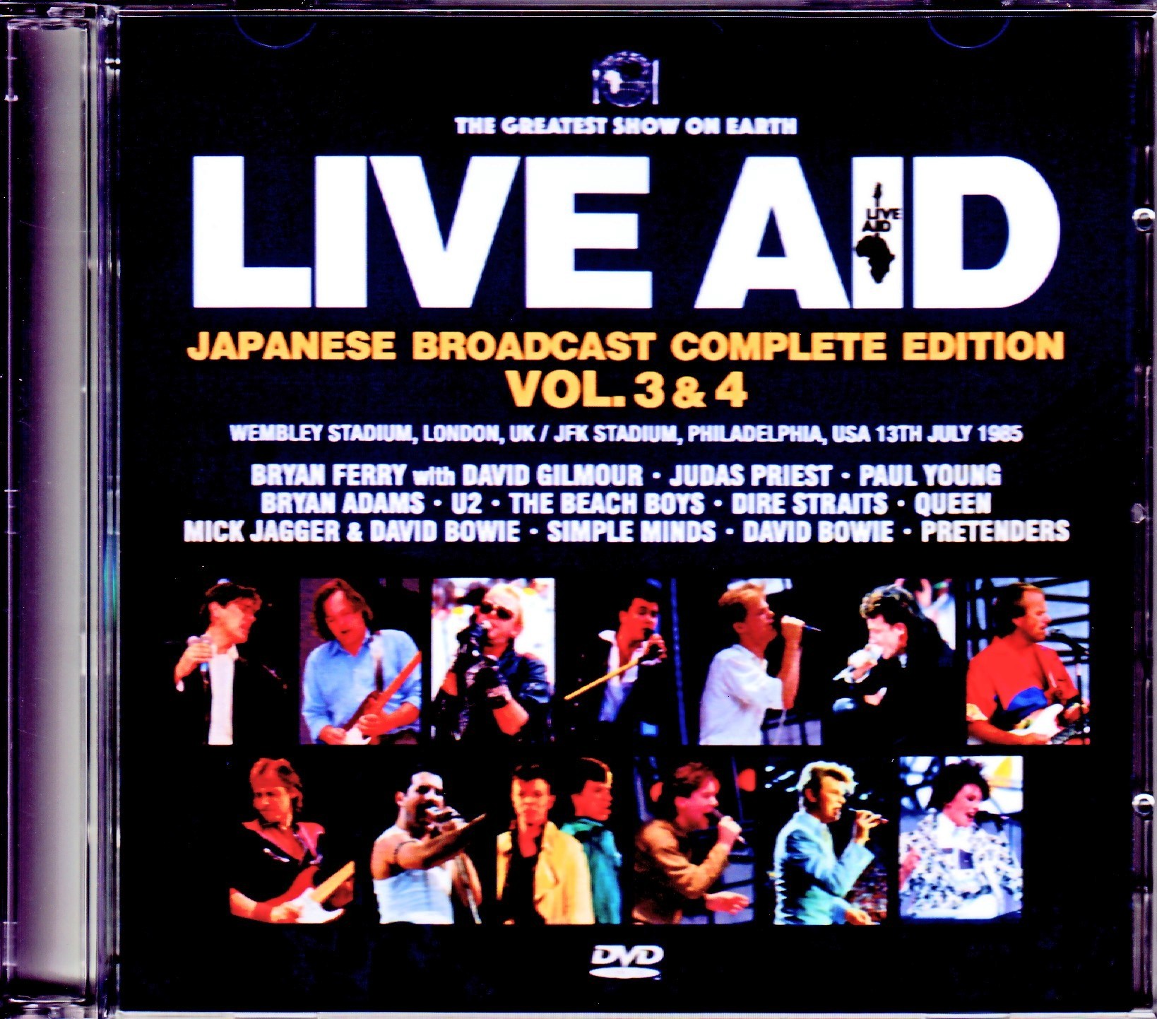 Various Artists Queen,Beach Boys,Dire Straits,David Bowie/London,UK & PA,USA 1985 Japanese Broadcast Complete Vol.3 & 4