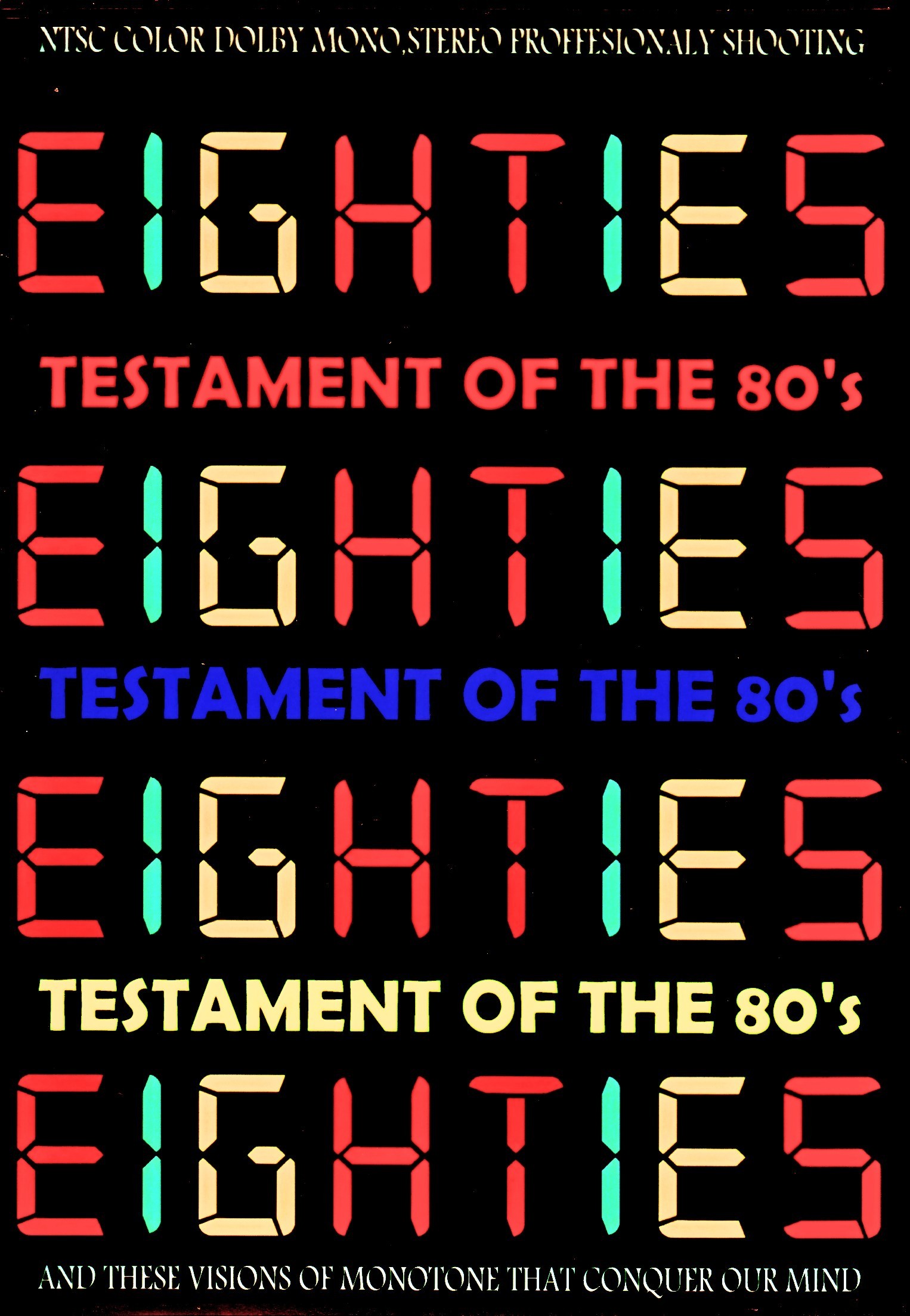 Various Artists Hall & Oates,Rick Astley,Cyndi Lauper,George Michael,Dire Straits,Lionel Richie,Queen/Testament of the 80's