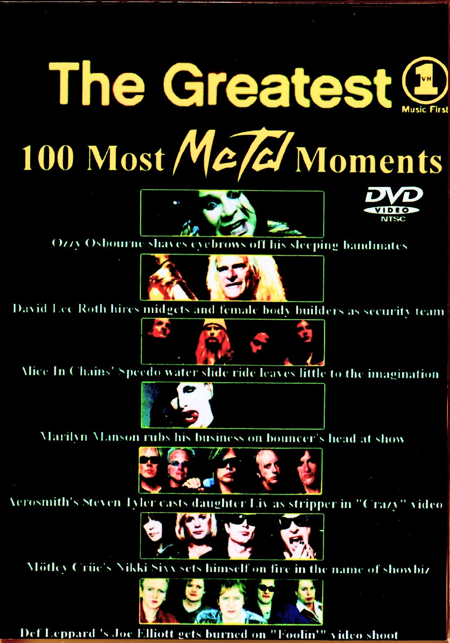 Various Artists Quiet Riot,Kiss,Vince Neil,Warrant,Anthrax,Darkness/Greatest 100 Most Metal Moments