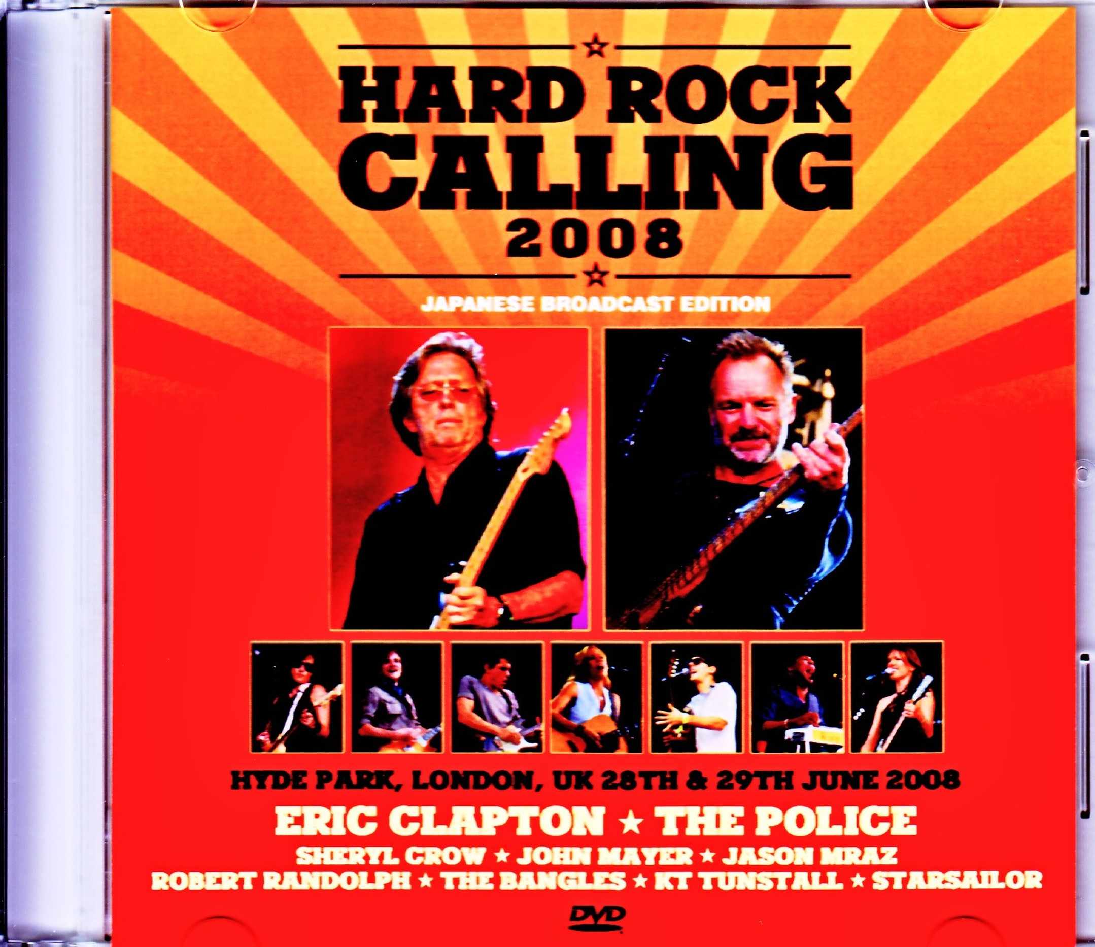 Various Artists Eric Clapton,Sting,John Mayer,Sheryl Crow,Bangles/London,UK 2008 Japanese Broadcast Version