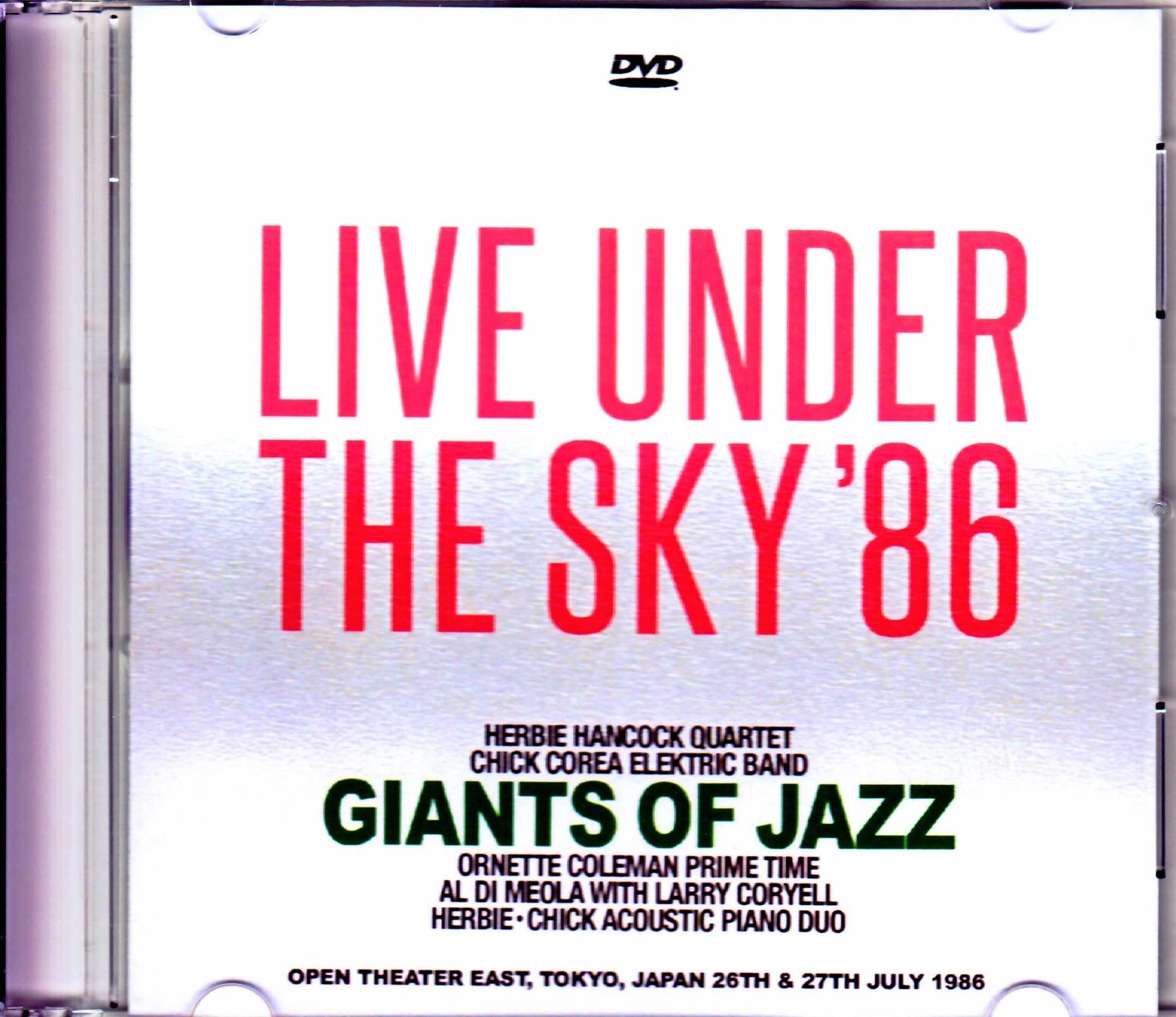 Various Artists Chick Corea,Herbie Hancock,Ornette Coleman,Al di Meola/Tokyo,Japan 1986 2Days