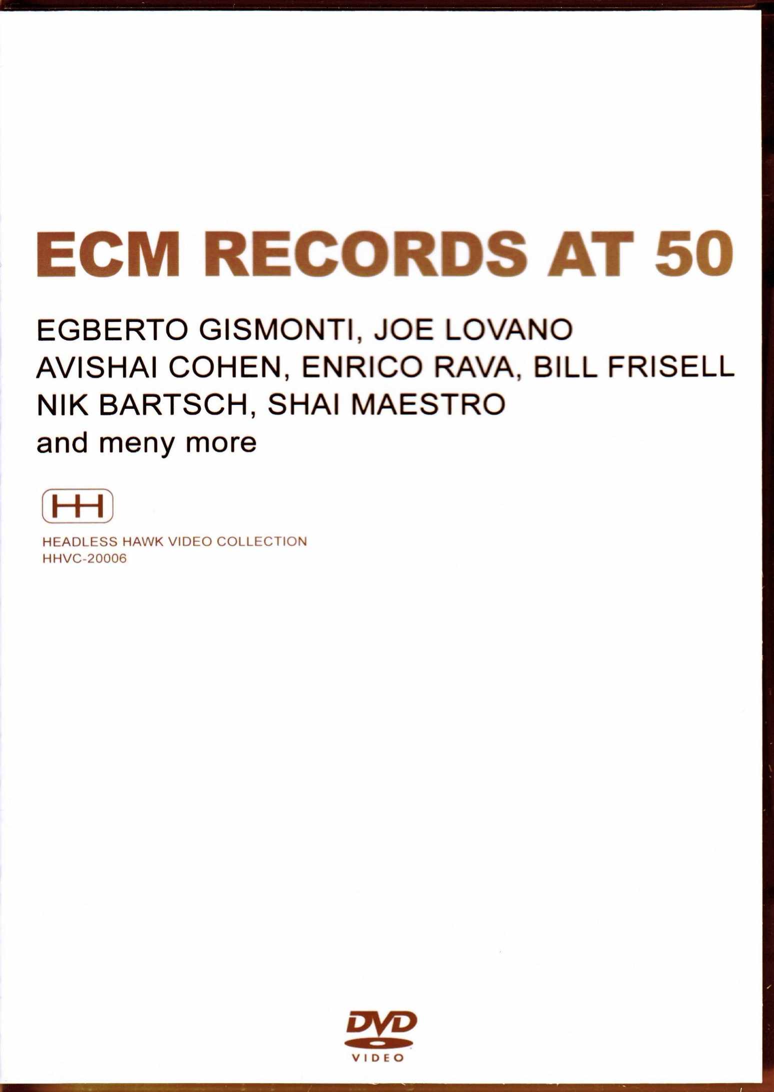 Various Artists Egberto Gismonti,Enrico Rava,Bill Frisell,Joe Lovano/ECM レコード 50周年記念 コンサート