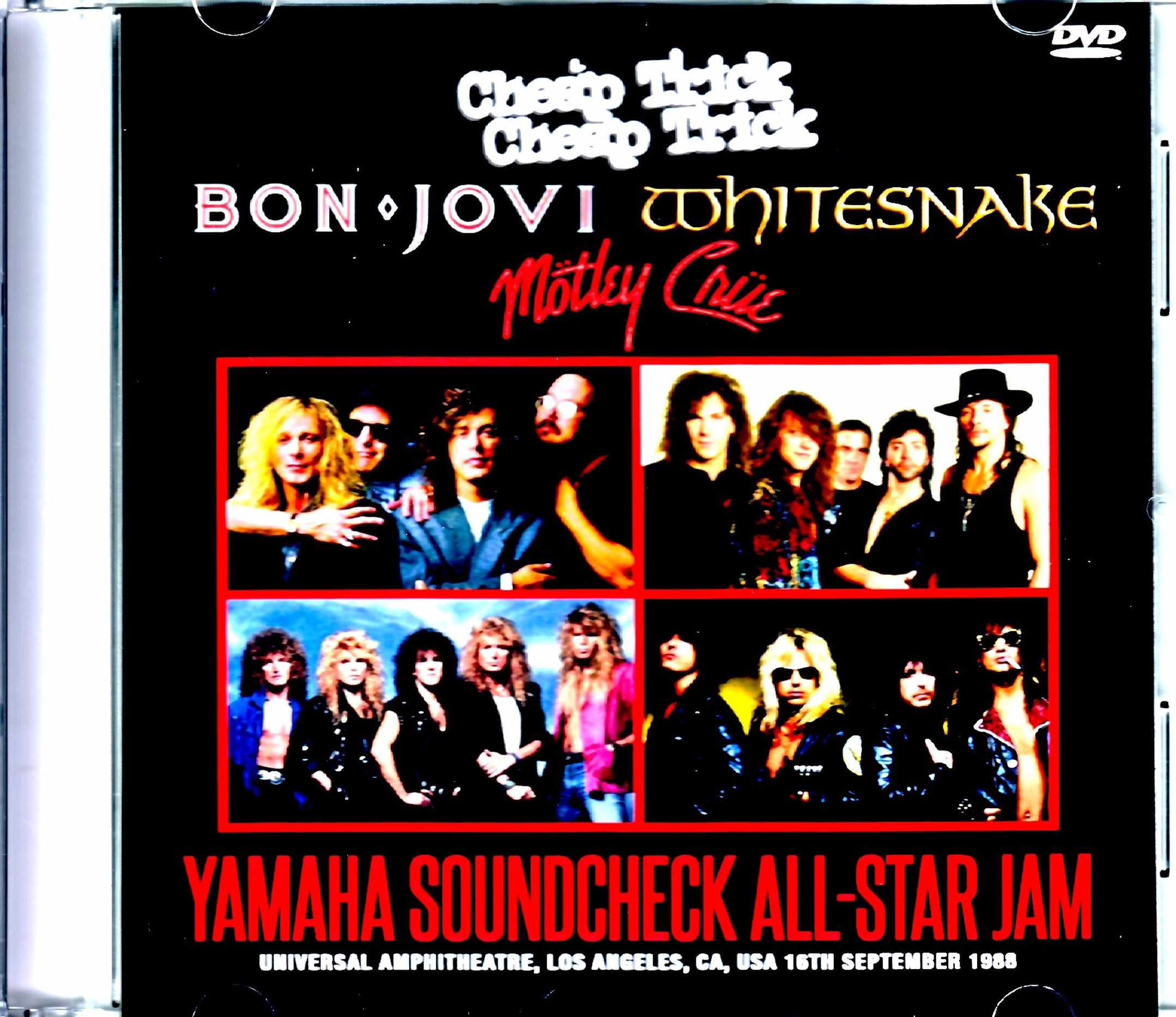 Bon Jovi,Whitesnake,Motley Crue,Cheap Trick/奇跡の大共演 CA,USA 1988 Soundcheck