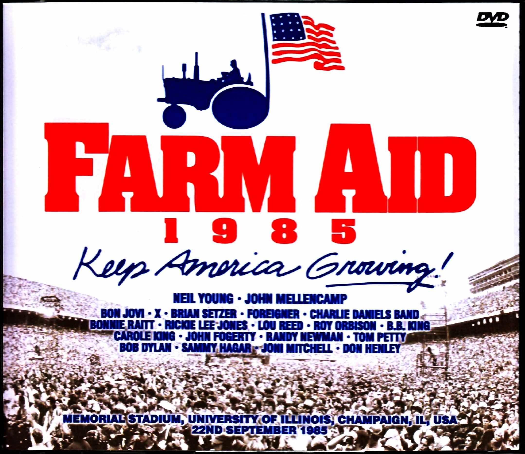 Various Artists Neil Young,Bon Jovi,Foreigner,Bob Dylan,Tom Petty/ファーム・エイド 1985年 Farm Aid IL,USA 1985