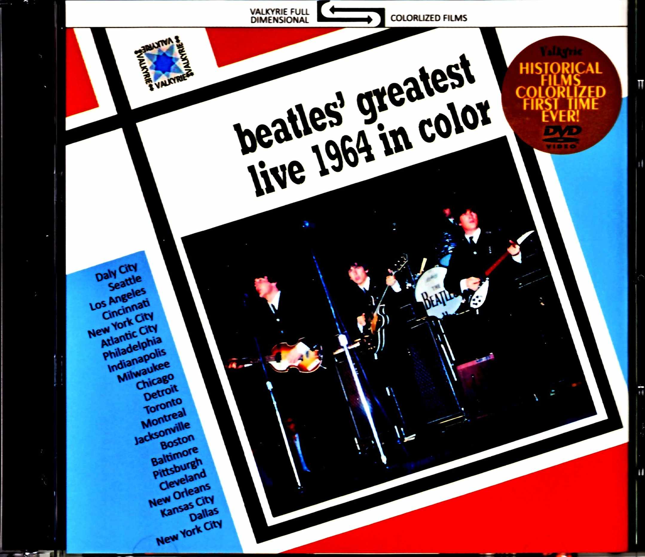 Beatles ビートルズ/北米ツアー ライヴ & ドキュメンタリー・フィルム 1964年 カラー版 North American Tour 1964 in Color