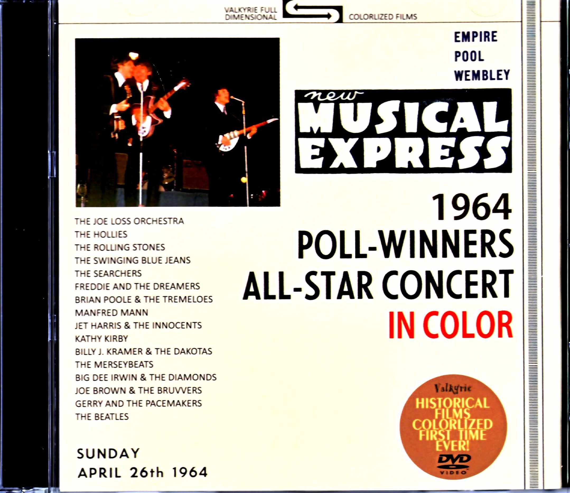 Various Artists Beatles,Manfred Mann,Rolling Stones,Hollies ビートルズ/ポール・ウィナーズ カラー版 London,UK 1964 in Color