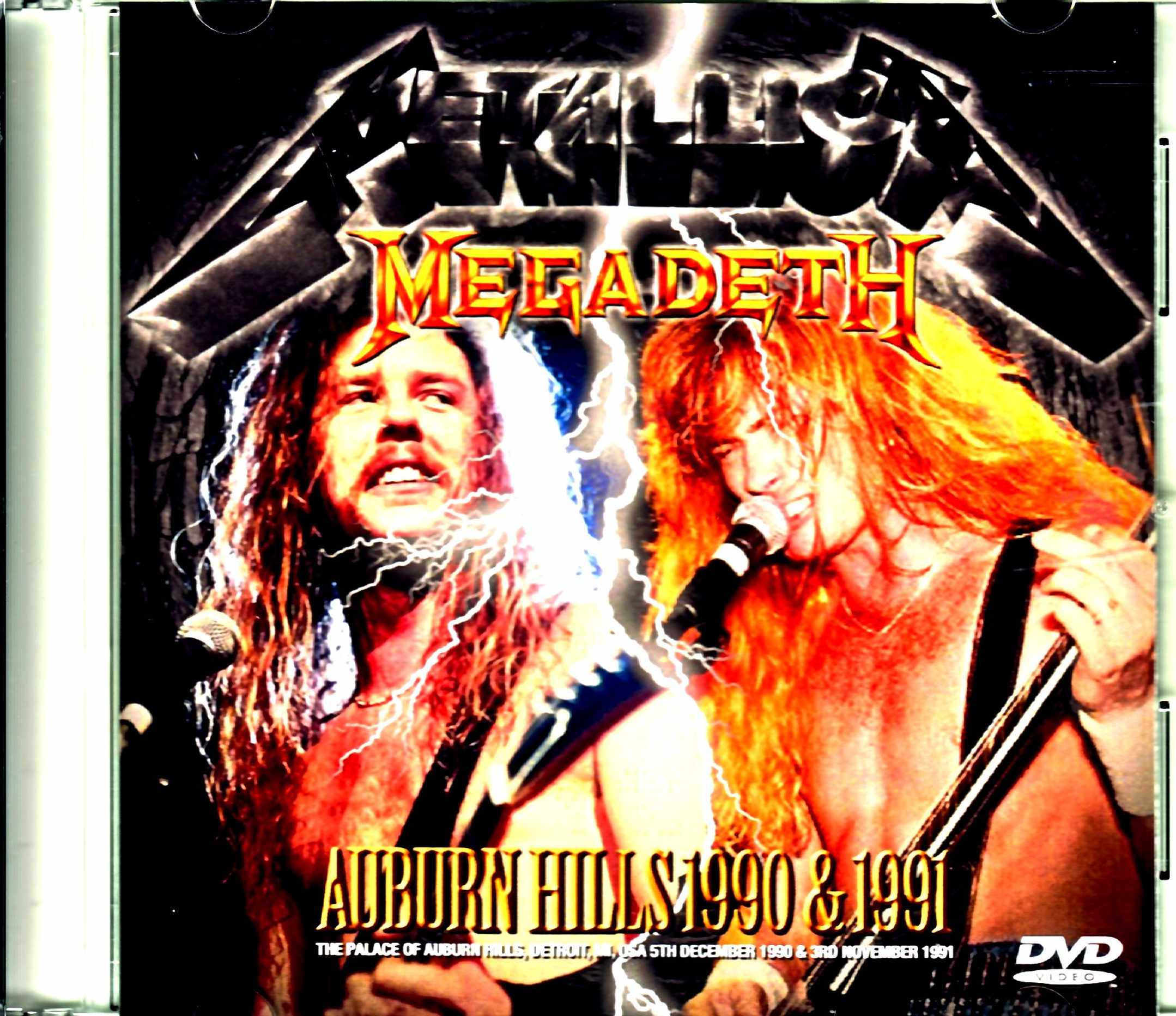 Metallica Megadeth メタリカ メガデス/同会場プロショット MI,USA 1991 2Days