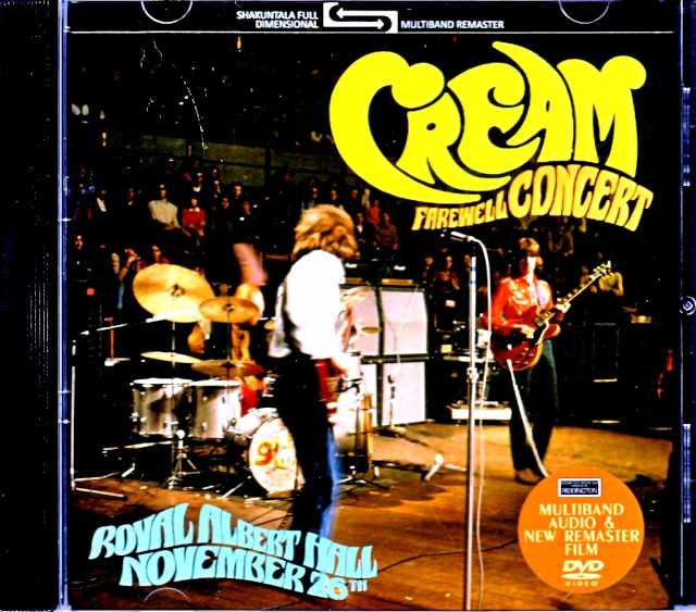 Cream クリーム/フェアウェル・コンサート 1968年 London,UK 1968 Multi-band Audio & Remaster Film