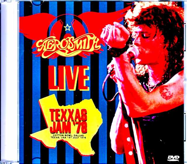 Aerosmith エアロスミス/TX,USA 1978 Original Japanese Laser Disc Edition