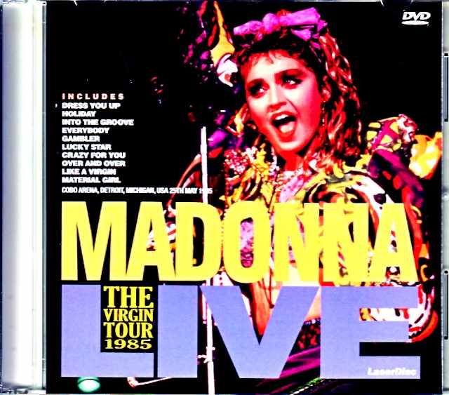 Madonna マドンナ/MI,USA 1985 Japanese Laser Disc Edition