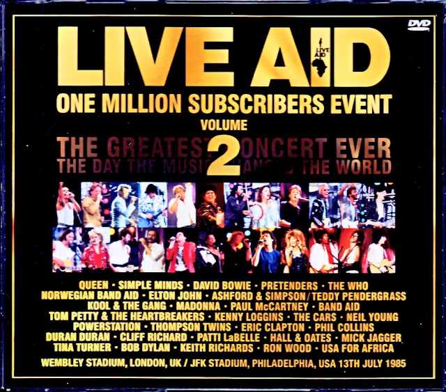 Various Artists Bob Dylan,Eric Clapton,Madonna,Duran Duran,Queen,Elton John/Live Aid London & PA,USA 1985 Subscribers Event Vol.2