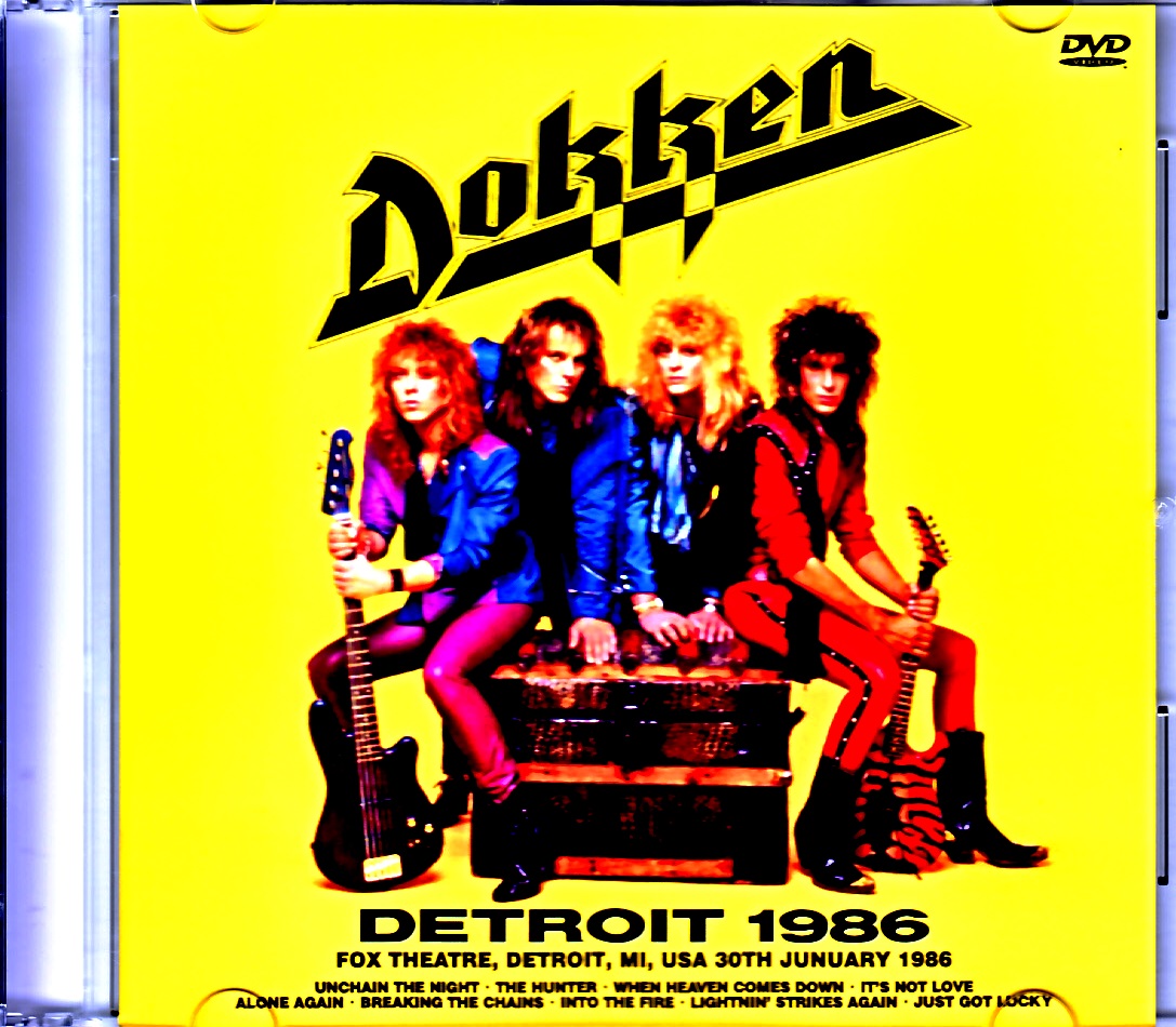 Dokken ドッケン/MI,USA 1986 Complete jewel ver.
