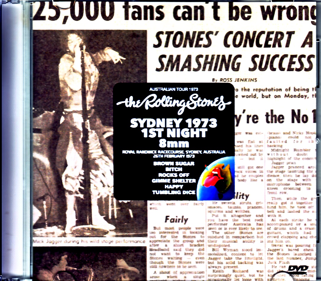 Rolling Stones ローリング・ストーンズ/Australia 2.26.1973 8mm Edition  Jewel Version