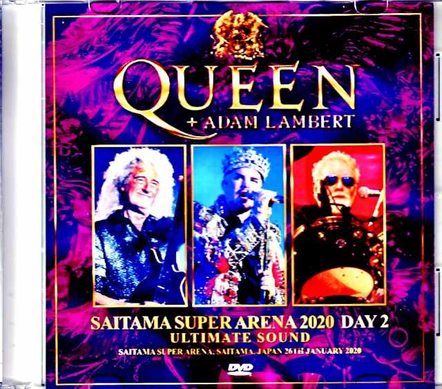 Queen Adam Lambert クィーン アダム・ランバート/Saitama,Japan 1.26.2020 Complete Synched with Excellent Audio Edition Jewel Version
