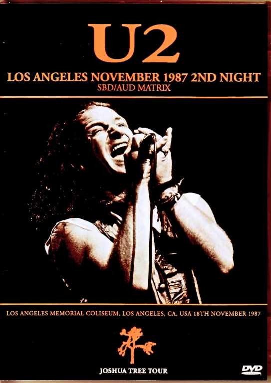 U2 ユーツー/CA,USA 11.18.1987 SBD・AUD Matrix Edition