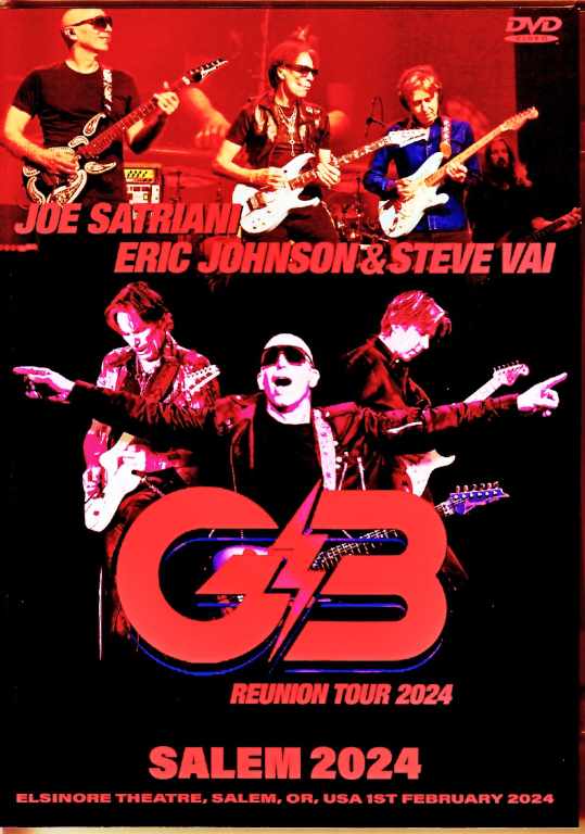 G3 Joe Satriani Steve Vai ,Eric Johnson ジョー・サトリアーニ スティーヴ・ヴァイ/OR,USA 2024 Complete