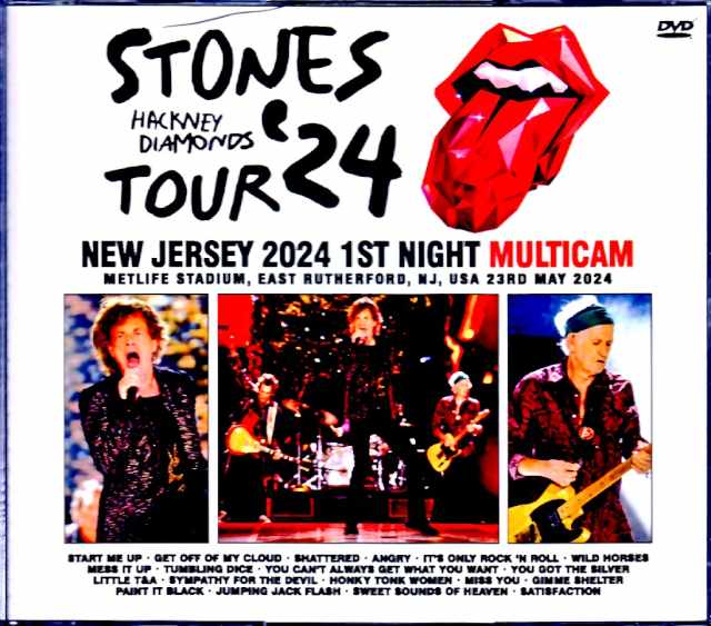 Rolling Stones ローリング・ストーンズ/NJ,USA 5.23.2024 Complete Multi-Cam 3Shot Edition
