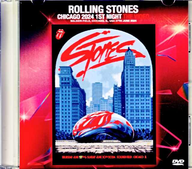 Rolling Stones ローリング・ストーンズ/IL,USA 6.27.2024 Complete Jewel Version