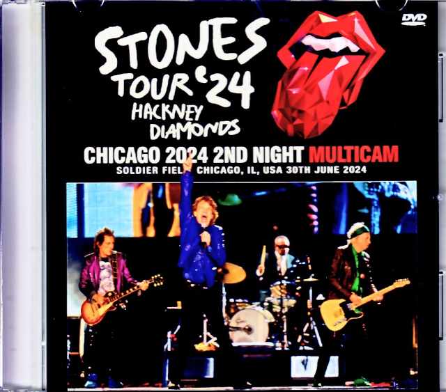 Rolling Stones ローリング・ストーンズ/IL,USA 6.30.2024 Complete Multi-Cam Edition Jewel Version